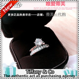 香港正品专柜代购蒂芙尼Tiffany六爪单钻戒指男女情侣求婚对戒