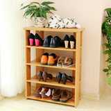 客厅简易鞋架防尘简约现代多层鞋柜实木收纳架组装可定做四层60cm