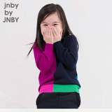 jnby by JNBY江南布衣童装男女童15秋拼色套头毛衣1F782014