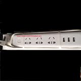 公牛插座USB智能插座插排插线板插板独立开关公牛小白接线板1.8米