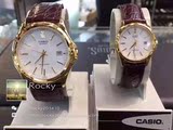 香港代购 正品CASIO卡西欧手表男女 卡西欧情侣真皮手表 送表带
