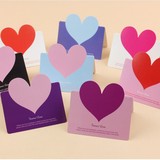 韩国创意元旦卡片祝福爱心新年情人节贺卡圣诞节日通卡片心形卡片