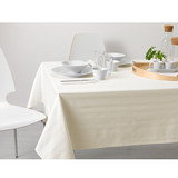 0.8温馨宜家IKEA卡耶桌布西餐桌布长桌布餐桌布纯棉桌布白色