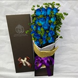 蓝色妖姬礼盒鲜花19蓝色妖姬礼盒黄玫瑰花束粉玫瑰花束红玫瑰花束