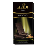 罗马尼亚进口 HEIDI瑞士赫蒂特浓纯黑开心果黑巧克力80g
