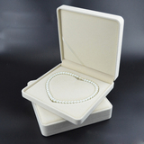 高档心形珍珠项链盒子凹槽珍珠首饰包装盒大礼品盒饰品收纳盒批发