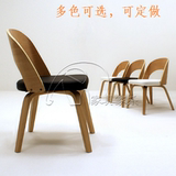 餐椅 餐厅椅子 实木休闲咖啡椅 酒吧实木布艺椅子成人韩式组装