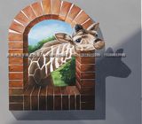 济南手绘墙  素材图案 装饰画 家装工装墙绘  手绘3D立体画实例