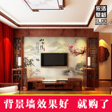 依洛大型壁画 中式国画山水梅花墙纸壁纸 电视沙发客厅卧室背景墙