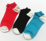 促销款春秋韩国堆堆袜女士袜纯棉成人袜学生袜船袜多色大红袜子