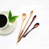包邮 日式木勺子汤勺ZAKKA餐具长柄勺子创意长柄咖啡勺子木搅拌勺