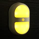 创意LED智能人体感应灯 卧室电池节能灯 过道楼道不插电小夜灯