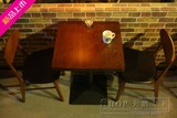 新款特价复古咖啡厅桌椅西餐茶餐厅奶茶甜品店实木水曲柳组合批发