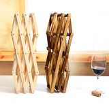 特价包邮 可折叠 创意实木酒架/原木红酒架木制葡萄酒架酒瓶架