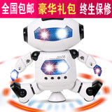智能360度旋转唱歌跳舞太空机器人灯光炫酷男女孩儿童电动玩具