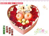 西安圣诞玫瑰花礼盒巧克力生日鲜花速递全国北京上海南京郑州杭州