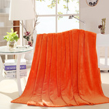 简约现代珊瑚绒毛毯 夏季双人空调毯 纯色法兰绒盖毯 细绒床单薄