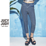 Jucy Judy百家好春装新款显瘦气质休闲牛仔裤女专柜正品JPDP321B