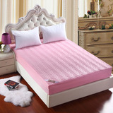 加厚夹棉床笠单件1.5x2纯色床罩床单席梦思床垫保护套床套罩1.8米