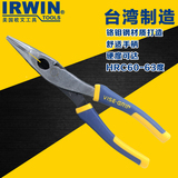 美国欧文irwin电工工具多功能工业级弯嘴钳尖嘴弯头钢钳子6寸8寸