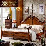 榕玉家族 欧美式家具全实木欧式卧室双人床1.8米公主婚床C8801