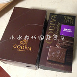 现货 美国godiva 高迪瓦/歌帝梵 72%黑巧克力 100g 排块 16年7月