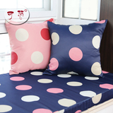 可爱粉色圆点 蓝色波点 抱枕靠垫靠枕 腰枕 抱枕套 儿童房
