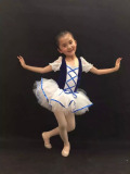 儿童演出服少儿芭蕾舞考级服女童纯棉舞蹈裙连体练功形体蓬蓬裙