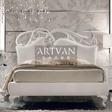 法式简欧美式新古典实木床软包1.51.8米床婚床个性雕刻双人公主床