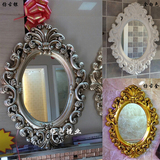 特价復古挂壁鏡子欧式壁挂镜子化妆镜巴洛克浴室镜卫生间装饰镜