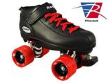 美国代购 正品轮滑鞋滑板Riedell 溜冰鞋 精致 双排轮 红黑色