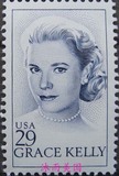美国邮票1993奥斯好莱坞影后.摩纳哥王妃格蕾丝·凯莉雕刻版新1枚