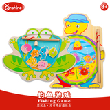 儿童钓鱼游戏玩具拼图男女孩宝宝木制磁性益智鱼竿宝宝1-3-6周岁