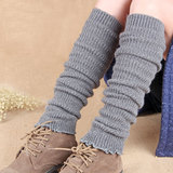 袜套女秋冬过膝中筒袜子堆堆袜韩国加厚羊绒棉粗线保暖护腿套靴套