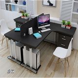 包邮转角桌拐角办公桌家用钢木书桌简约台式宜家电脑桌写字台定制