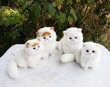 毛绒玩具猫咪仿真猫咪玩具毛绒会叫小猫模型儿童玩具仿真动物