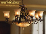 欧式吊灯低楼层简欧客厅铁艺术树脂餐厅复古美式简约卧室灯饰灯具