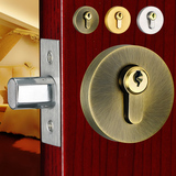 木门锁室内卧室房门锁欧式防盗套装门把手卫生间锁具三F2A