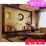 无纺墙布酒店背景墙 大型壁画壁布纸 茶文化墙纸 中式古典茶楼壁