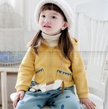 2015秋冬新款bebezoo韩国男女童卫衣加厚加绒两件套宝宝外套套装