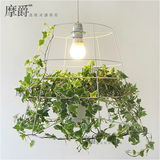 吊灯巴比伦个性创意绿色盆栽植物北欧设计师的餐厅韩式卧室吊灯