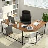90度转角游戏电脑桌 墙角钢木稳固办公桌加长书桌 高度70/72/74cm