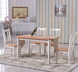 北欧宜家 全实木现代白橡木饭桌 餐桌椅组合套装 客厅地中海02