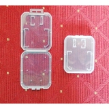 东日小白盒 SD卡+TF卡 保护盒 MicroSD收纳盒 卡盒 塑料透明盒 批