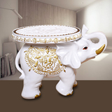 欧式大象换鞋凳子摆件招财客厅结婚礼物乔迁礼品白色大象凳子创意