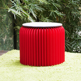 十八纸折叠矮凳创意个性圆凳餐椅设计收纳省空间便携家用家具新品