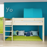 IKAZZ实木儿童家具多功能组合床上下床儿童床男女孩半高床滑梯床
