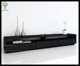 兰迪莎电视柜现代简约现代黑橡木色电视柜地柜组合定制电视柜简约