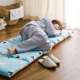 日式纯棉可折叠收纳床垫 席榻 全棉办公室午睡垫 趴趴垫