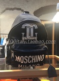 moschino2015秋冬新款 秀款黑色帆布双肩包  意大利专柜代购